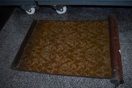 An early 20th century train carriage blind.