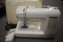A Janome sewing machine.