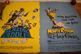 Three movie posters, of comedy interest including Monty Python.