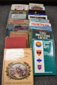 A selection of military war and aviation interest text and reference books.