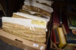 A box of vintage wide braided gimp beading.