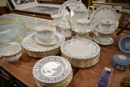 A modern Royal Albert Memory Lane part tea and dinner service, including teapot, dinner plates and