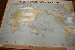 The Osaka Shosen Kaisha Track Chart for Shipping.