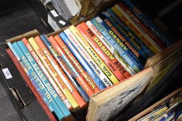 A selection of vintage childrens comic annuals including early Beano, Dandy and Star Trek