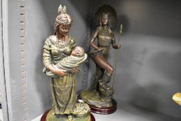 Two Juliana collection Native American Indian figures.