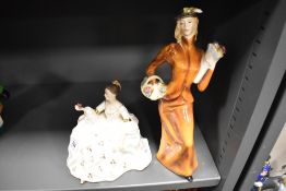 Two Royal Doulton figure studies including My Love HN2339 and Eliza HN2543
