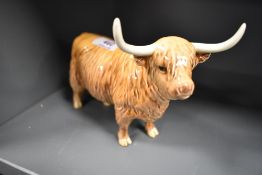 A Beswick figure study of a highland Cow no.1740.