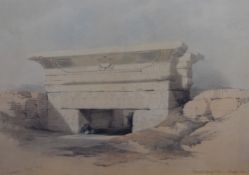 After David Roberts (19th century) a pair of 20th century re-prints, Egypt, 35 x 50cm, mounted