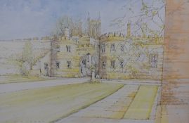 After Andrea Bates (contemporary) a Ltd Ed print, signed and num 464/600, depicting a country lane