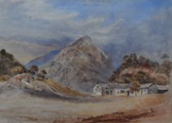 Admiral Richard Aldworth Oliver (1811-1889) a watercolour, painted during a tour of the Lake