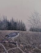 After Jerry S Wardle (contemporary) a Ltd Ed print, entitled 'bird of prey', signed and num 185/500,