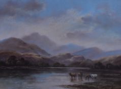 After Wendy Reeves (British b.1944) a coloured print, entitled 'Highland Scenes', mounted framed and
