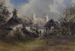 After Keith Anderton (20th century) a Ltd Ed print entitled 'cottagers', signed and num 586/850,