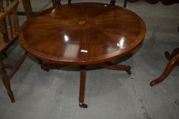 A nice quality reproduction mahogany coffee table in the Regency style (Chapmans Carlisle)
