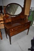 An early 20th Century mahogany dressing table