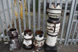 A selection of chimney pots