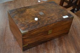 A 19th Century walnut writing slope