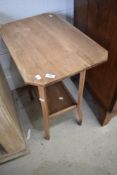A stripped occasional table