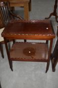 An early 20th Century mahogany tea trolley
