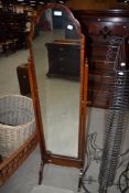 An early 20th Century cheval style mirror