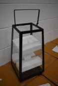 A pair of Habitat large metal lanterns, all packaged and boxed