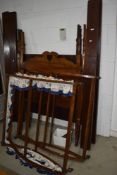 Two early 20th century canopy top four poster style bed frames.