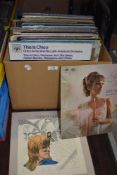 A mixed lot of vinyl LP records, including easy listening, rock and more.