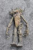 A 2002 NLP.Inc Marvel Ent Inc Lord of The Rings plastic and battery operated figure Tree Beard, eyes