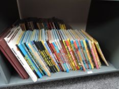 A shelf of 1970's and later Annuals including Beano 1971 & 1972, Dandy 1972, Laurel & Hardy No1,