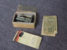 A Swedish/Scandanvaian Marke Ideal Novelty Clockjweork Match Set, in original box labelled Sakerhets
