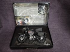A Paul's Model Art Minichamps 1:12 scale Classic Bike Series diecast, No 9 BSA Gold Star DBD34, in