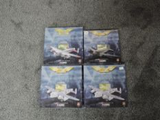 Four Corgi Classics The Aviation Archive First Issue 1:144 scale diecasts, 47106 Douglas DC3-RAF,