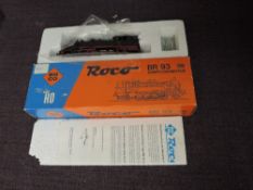 A Roco HO scale 43254 2-8-2 BR 93 Dampflokomotive 93-380, in original box with inner packaging and