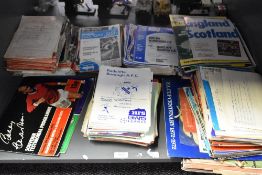 A large collection of 1950's and later Football Programmes including FA Cup Fourth Round Arsenal V