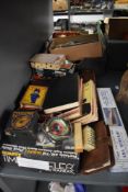 A collection of vintage Games including Scrabble, Tiddlewinks, Dominoes, Playing Cards etc