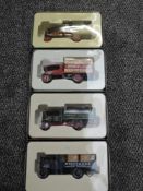 Four Corgi 1:50 scale Limited Edition Vintage Glory of Steam diecasts, Foden's, 80201, 80202,