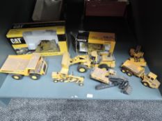 Eight mixed scale Construction diecasts including 55701 Norscot CAT D10N Track Type Tractor in