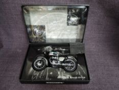 A Paul's Model Art Minichamps 1:12 scale Classic Bike Series diecast, No 7 Triumph Bonneville 650