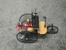 A Franklin Mint model, 1/8 Scale Diecast D2B7348 1886 Mercedes Benz Patent Motorwagen No 37435, in