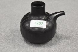 A Hornsea Pottery 'image/oncept' pattern oil dispenser of modernist design, lacking stopper -