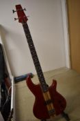 An Aria Pro II bass guitar , model SB600, early 80s