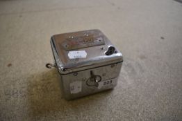 A vintage chrome cased Public Address microphone, labelled Grampian