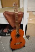 A vintage CIMAR classical spanish guitar, having rosewood back, sides and fingerboard , model number