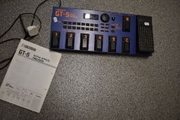 A Boss GT-5 Guitar multi effects pedal