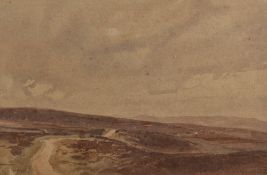 Oliver Hall R.A (1869-1957) watercolour 'Shap Fells', signed lower left, within a stepped card