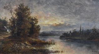 Karl Kaufmann (Austrian 1843-1905) under the pseudonym 'B Lambert' Oil on canvas, a Continental