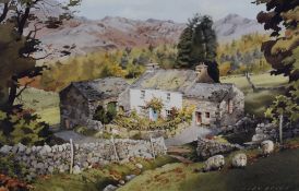 After Judy Boyes (British 1943) a limited edition colour print, entitled 'A Lakeland Home in Upper