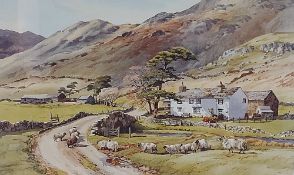 After Judy Boyes (British b.1943) a limited edition colour print, Wintercragg Farm, Martindale,