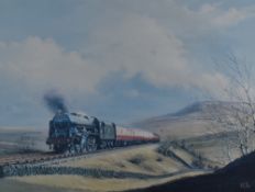 After Barry Price (Scottish 20th century) a colour print, entitled 'Settle-Carlisle Line' mounted,