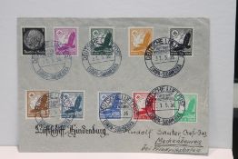 1936 LZ129 HINDENBURG 6th NORTH AMERICAN RETURN FLIGHT COVER Hindenburg printed cover with 10,